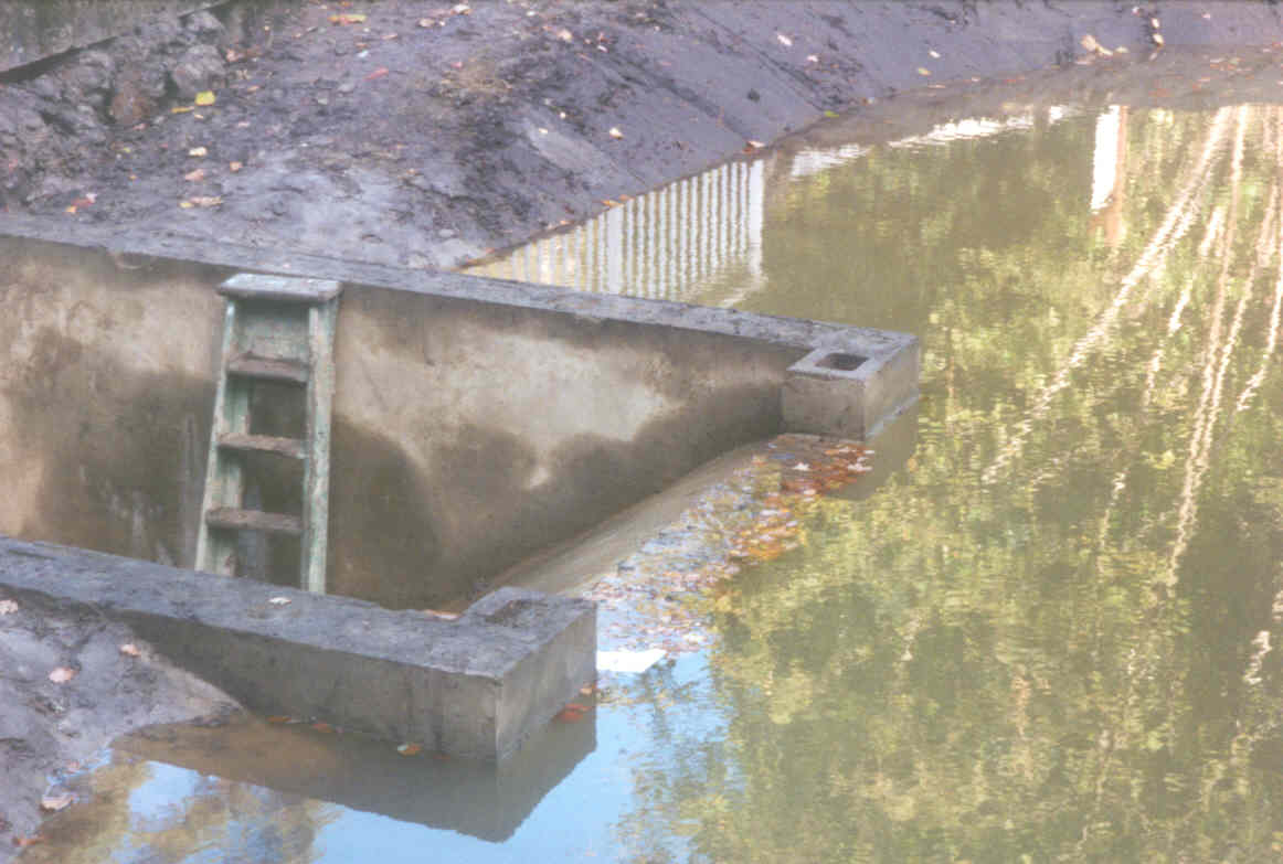 Water first ran over weir 24th October 2003