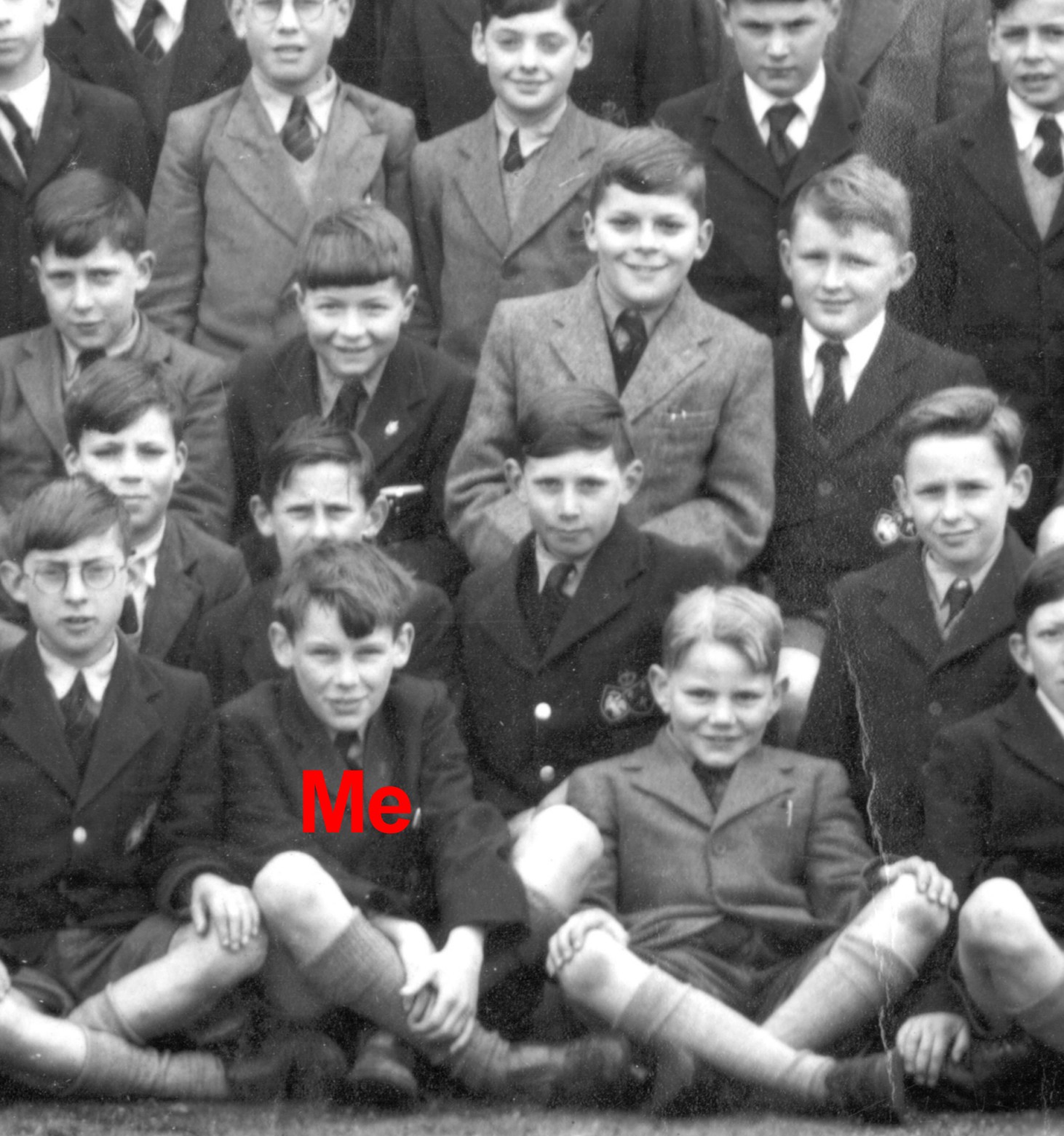 Me, Ian Dury and others, May 1954